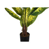 Monarch Specialties I 9535 - Artificial Plant, 47" Tall, Evergreen Tree, Indoor, Faux, Fake, Floor, Greenery, Potted, Real Touch, Decorative, Green Leaves, Black Pot - - Mounts For Less