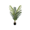 Monarch Specialties I 9537 - Artificial Plant, 47" Tall, Palm Tree, Indoor, Faux, Fake, Floor, Greenery, Potted, Real Touch, Decorative, Green Leaves, Black Pot - - Mounts For Less