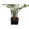 Monarch Specialties I 9538 - Artificial Plant, 47" Tall, Areca Palm Tree, Indoor, Faux, Fake, Floor, Greenery, Potted, Real Touch, Decorative, Green Leaves, Black Pot - - Mounts For Less