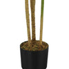 Monarch Specialties I 9543 - Artificial Plant, 51" Tall, Dracaena Tree, Indoor, Faux, Fake, Floor, Greenery, Potted, Real Touch, Decorative, Green Leaves, Black Pot - - Mounts For Less