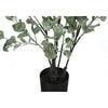 Monarch Specialties I 9562 - Artificial Plant, 35" Tall, Eucalyptus Tree, Indoor, Faux, Fake, Floor, Greenery, Potted, Decorative, Green Leaves, Black Pot - - Mounts For Less