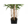 Monarch Specialties I 9563 - Artificial Plant, 50" Tall, Bamboo Tree, Indoor, Faux, Fake, Floor, Greenery, Potted, Decorative, Green Leaves, Black Pot - - Mounts For Less