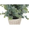 Monarch Specialties I 9581 - Artificial Plant, 13" Tall, Eucalyptus Grass, Indoor, Faux, Fake, Table, Greenery, Potted, Set Of 2, Decorative, Green Leaves, White Pots - - Mounts For Less