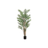Monarch Specialties I 9590 - Artificial Plant, 83" Tall, Palm Tree, Decorative, Floor, Indoor, Potted, Real Touch, Green Leaves, Black Pot - - Mounts For Less