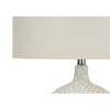 Monarch Specialties I 9607 - Lighting, 28"H, Table Lamp, Cream Ceramic, Ivory / Cream Shade, Contemporary - - Mounts For Less