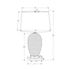 Monarch Specialties I 9610 - Lighting, 26"H, Table Lamp, White Ceramic, Ivory / Cream Shade, Transitional - - Mounts For Less