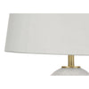 Monarch Specialties I 9610 - Lighting, 26"H, Table Lamp, White Ceramic, Ivory / Cream Shade, Transitional - - Mounts For Less