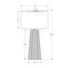 Monarch Specialties I 9614 - Lighting, 29"H, Table Lamp, White Ceramic, Ivory / Cream Shade, Contemporary - - Mounts For Less