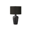 Monarch Specialties I 9621 - Lighting, Table Lamp, 24"H, Black Ceramic, Black Shade, Contemporary - - Mounts For Less