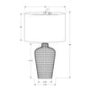 Monarch Specialties I 9621 - Lighting, Table Lamp, 24"H, Black Ceramic, Black Shade, Contemporary - - Mounts For Less