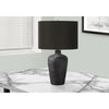 Monarch Specialties I 9621 - Lighting, Table Lamp, 24"H, Black Ceramic, Black Shade, Contemporary - - Mounts For Less