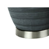 Monarch Specialties I 9622 - Lighting, 24"H, Table Lamp, Blue Ceramic, Ivory / Cream Shade, Contemporary - - Mounts For Less