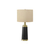 Monarch Specialties I 9623 - Lighting, 28"H, Table Lamp, Black Metal, Beige Shade, Contemporary - - Mounts For Less