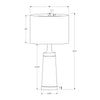 Monarch Specialties I 9623 - Lighting, 28"H, Table Lamp, Black Metal, Beige Shade, Contemporary - - Mounts For Less