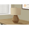 Monarch Specialties I 9628 - Lighting, 22"H, Table Lamp, Brown Rope, Beige Shade, Transitional - - Mounts For Less