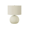 Monarch Specialties I 9630 - Lighting, 18"H, Table Lamp, Ivory / Cream Shade, Cream Ceramic, Contemporary - - Mounts For Less