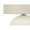 Monarch Specialties I 9630 - Lighting, 18"H, Table Lamp, Ivory / Cream Shade, Cream Ceramic, Contemporary - - Mounts For Less