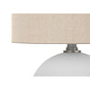 Monarch Specialties I 9632 - Lighting, 16"H, Table Lamp, Cream Shade, Cream Ceramic, Contemporary - - Mounts For Less