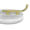 Monarch Specialties I 9636 - Lighting, 20"H, Table Lamp, White Marble, Ivory / Cream Shade, Contemporary - - Mounts For Less
