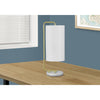 Monarch Specialties I 9636 - Lighting, 20"H, Table Lamp, White Marble, Ivory / Cream Shade, Contemporary - - Mounts For Less