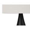 Monarch Specialties I 9639 - Lighting, Set Of 2, 18"H, Table Lamp, Black Metal, Ivory / Cream Shade, Contemporary - - Mounts For Less