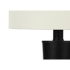 Monarch Specialties I 9643 - Lighting, Set Of 2, 24"H, Table Lamp, Usb Port Included, Black Metal, Ivory / Cream Shade, Contemporary - - Mounts For Less