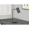Monarch Specialties I 9645 - Lighting, 18"H, Table Lamp, Usb Port Included, Grey Metal, Grey Shade, Modern - - Mounts For Less