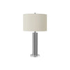 Monarch Specialties I 9657 - Lighting, 28"H, Table Lamp, Nickel Metal, Ivory / Cream Shade, Contemporary - - Mounts For Less