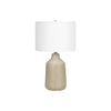 Monarch Specialties I 9702 - Lighting, 24"H, Table Lamp, Beige Concrete, Ivory / Cream Shade, Contemporary - - Mounts For Less