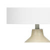 Monarch Specialties I 9702 - Lighting, 24"H, Table Lamp, Beige Concrete, Ivory / Cream Shade, Contemporary - - Mounts For Less