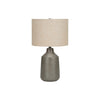 Monarch Specialties I 9703 - Lighting, 24"H, Table Lamp, Grey Concrete, Beige Shade, Contemporary - - Mounts For Less
