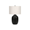 Monarch Specialties I 9705 - Lighting, 26"H, Table Lamp, Black Ceramic, Ivory / Cream Shade, Contemporary, Modern - - Mounts For Less