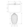 Monarch Specialties I 9707 - Lighting, 25"H, Table Lamp, Cream Ceramic, Ivory / Cream Shade, Transitional - - Mounts For Less