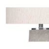 Monarch Specialties I 9712 - Lighting, 29"H, Table Lamp, Grey Resin, Ivory / Cream Shade, Modern - - Mounts For Less