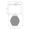 Monarch Specialties I 9714 - Lighting, 25"H, Table Lamp, Cream Concrete, Beige Shade, Contemporary - - Mounts For Less