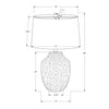Monarch Specialties I 9719 - Lighting, 26"H, Table Lamp, Cream Ceramic, Ivory / Cream Shade, Transitional - - Mounts For Less