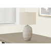 Monarch Specialties I 9720 - Lighting, 24"H, Table Lamp, Cream Resin, Ivory / Cream Shade, Transitiona - - Mounts For Less