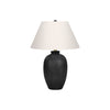Monarch Specialties I 9721 - Lighting, 24"H, Table Lamp, Black Ceramic, Ivory / Cream Shade, Modern - - Mounts For Less