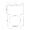 Monarch Specialties I 9722 - Lighting, 21"H, Table Lamp, Cream Ceramic, Ivory / Cream Shade, Modern - - Mounts For Less