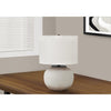 Monarch Specialties I 9722 - Lighting, 21"H, Table Lamp, Cream Ceramic, Ivory / Cream Shade, Modern - - Mounts For Less