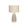 Monarch Specialties I 9724 - Lighting, 27"H, Table Lamp, Cream Ceramic, Beige Shade, Contemporary - - Mounts For Less