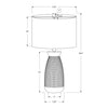 Monarch Specialties I 9724 - Lighting, 27"H, Table Lamp, Cream Ceramic, Beige Shade, Contemporary - - Mounts For Less
