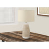 Monarch Specialties I 9724 - Lighting, 27"H, Table Lamp, Cream Ceramic, Beige Shade, Contemporary - - Mounts For Less