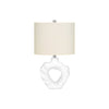 Monarch Specialties I 9727 - Lighting, 25"H, Table Lamp, Cream Resin, Ivory / Cream Shade, Modern - - Mounts For Less