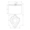 Monarch Specialties I 9727 - Lighting, 25"H, Table Lamp, Cream Resin, Ivory / Cream Shade, Modern - - Mounts For Less