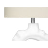 Monarch Specialties I 9727 - Lighting, 25"H, Table Lamp, Cream Resin, Ivory / Cream Shade, Modern - - Mounts For Less