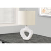 Monarch Specialties I 9727 - Lighting, 25"H, Table Lamp, Cream Resin, Ivory / Cream Shade, Modern - - Mounts For Less