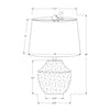 Monarch Specialties I 9729 - Lighting, 20"H, Table Lamp, Cream Concrete, Ivory / Cream Shade, Modern - - Mounts For Less