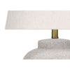 Monarch Specialties I 9732 - Lighting, 22"H, Table Lamp, Cream Concrete, Ivory / Cream Shade, Modern - - Mounts For Less
