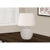 Monarch Specialties I 9732 - Lighting, 22"H, Table Lamp, Cream Concrete, Ivory / Cream Shade, Modern - - Mounts For Less